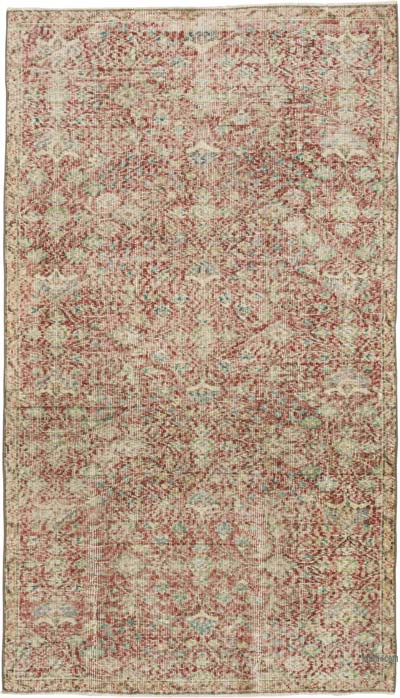 Alfombra Vintage Turca Anudada a Mano - 123 cm x 214 cm