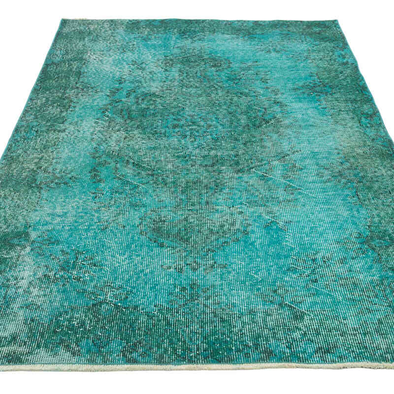 Over-dyed Vintage Hand-Knotted Turkish Rug - 3' 10" x 6' 8" (46" x 80") - K0081880