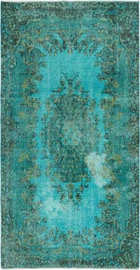 Over-dyed Vintage Hand-Knotted Turkish Rug - 3' 9" x 7' 3" (45" x 87")