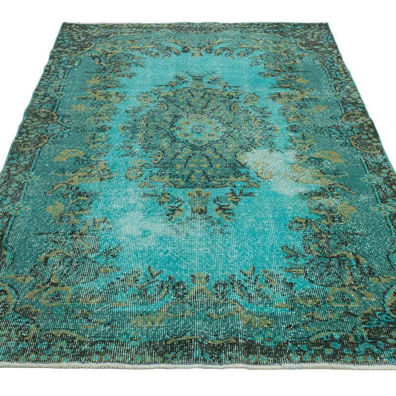 Alfombra Turca Vintage Sobre-teñida - 115 cm x 221 cm - K0081881