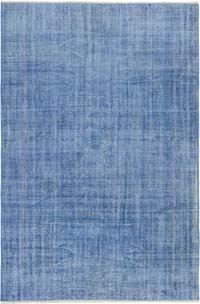 Over-dyed Vintage Hand-Knotted Turkish Rug - 5' 10" x 8' 10" (70" x 106")