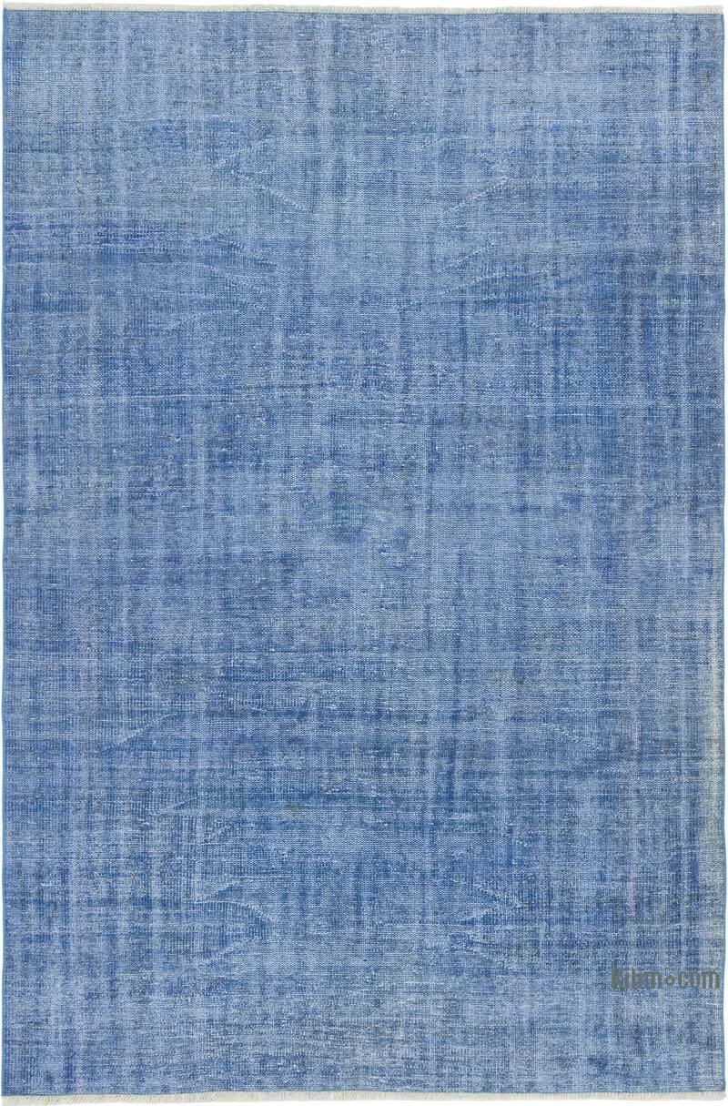 Over-dyed Vintage Hand-Knotted Turkish Rug - 5' 10" x 8' 10" (70" x 106") - K0081884