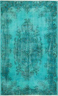 Over-dyed Vintage Hand-Knotted Turkish Rug - 3' 10" x 6' 4" (46" x 76")