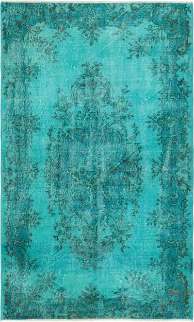Alfombra Turca Vintage Sobre-teñida - 117 cm x 194 cm
