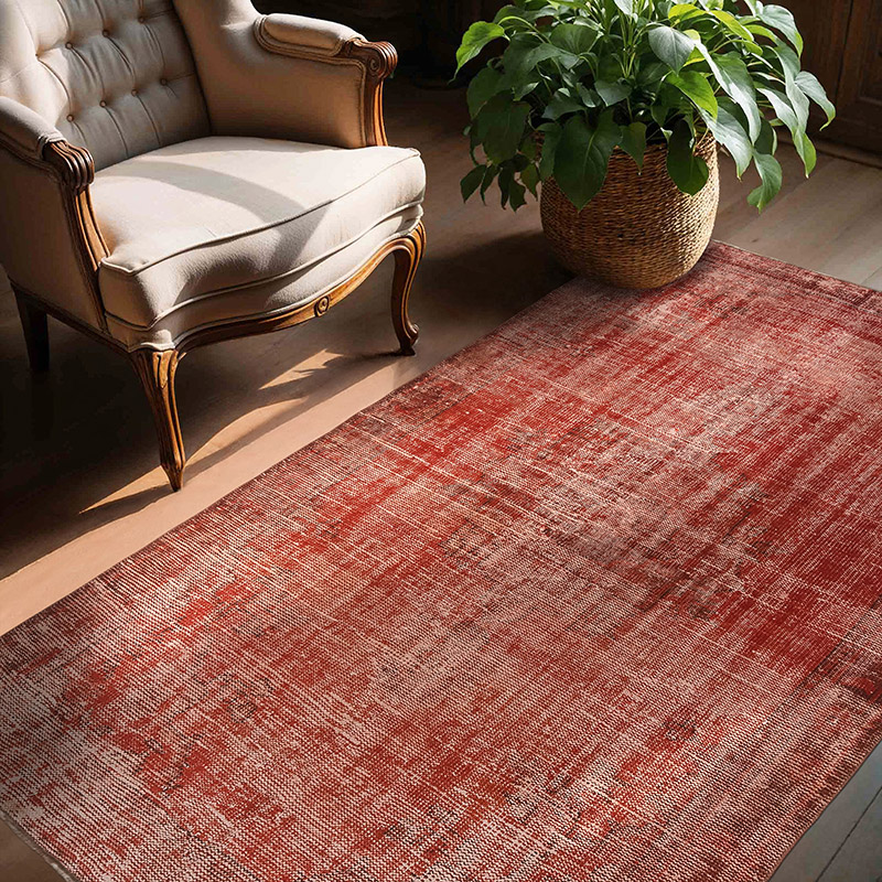 Over-dyed Vintage Hand-Knotted Turkish Rug - 4' 11" x 7' 2" (59" x 86") - K0081889