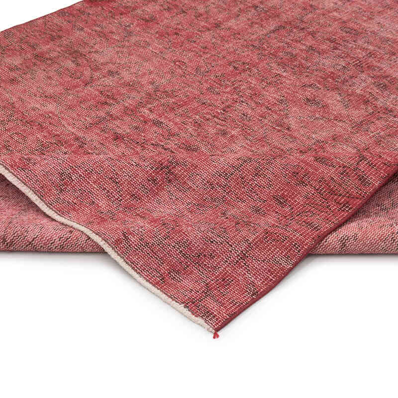 Over-dyed Vintage Hand-Knotted Turkish Rug - 4' 7" x 8' 2" (55" x 98") - K0081891