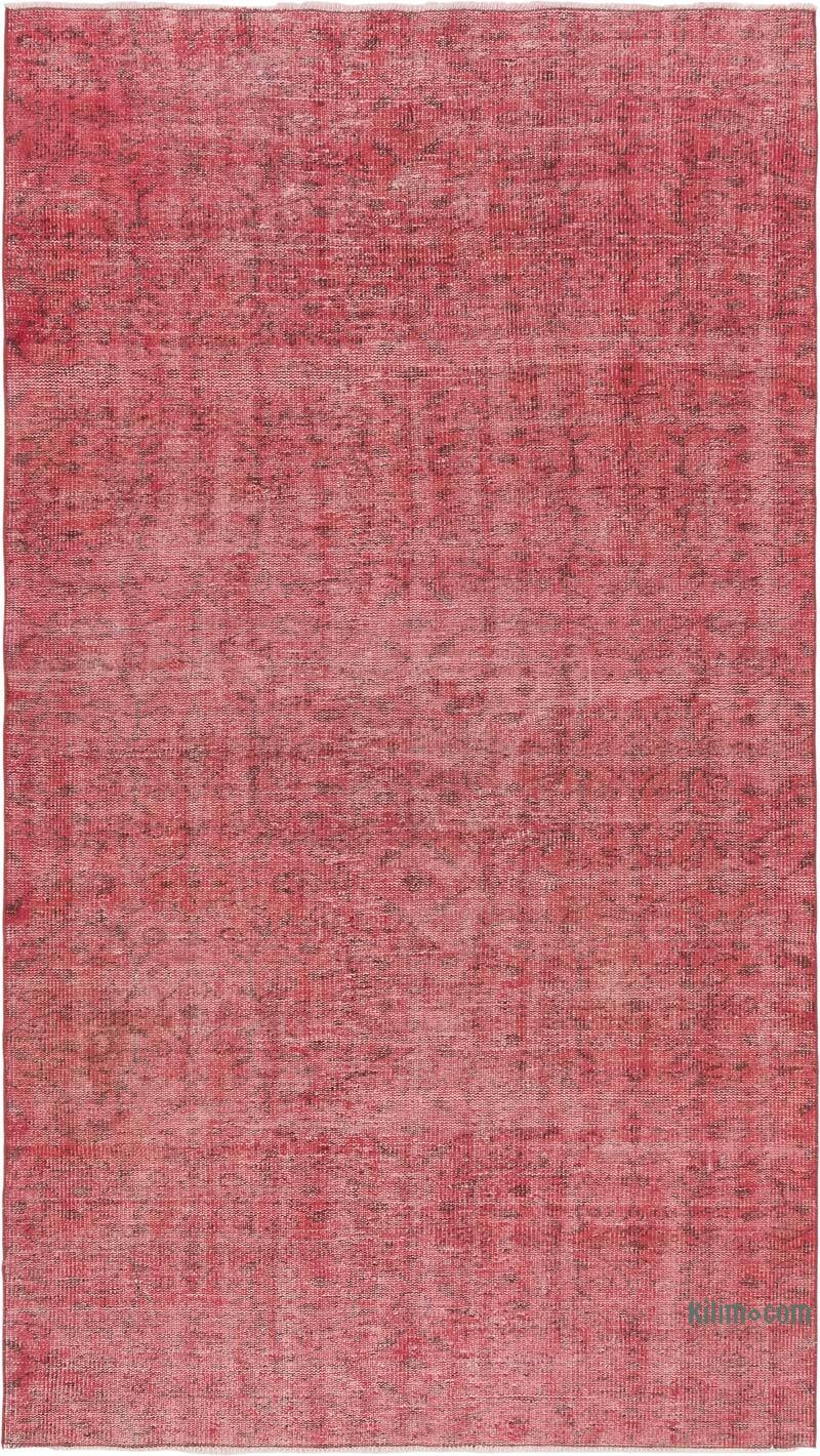 Over-dyed Vintage Hand-Knotted Turkish Rug - 4' 7" x 8' 2" (55" x 98") - K0081891