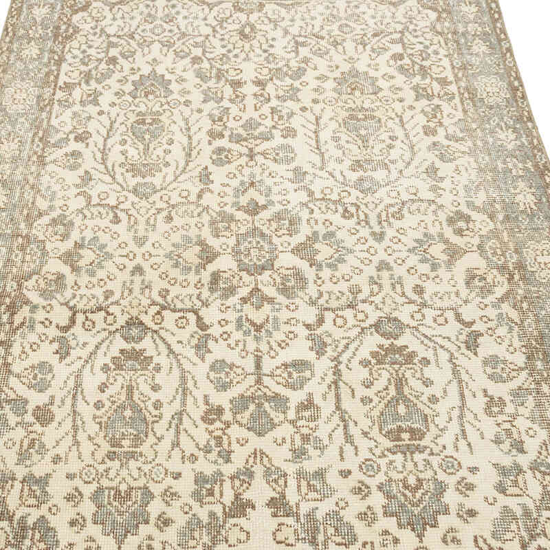 Alfombra Vintage Turca Anudada a Mano - 110 cm x 207 cm - K0081893