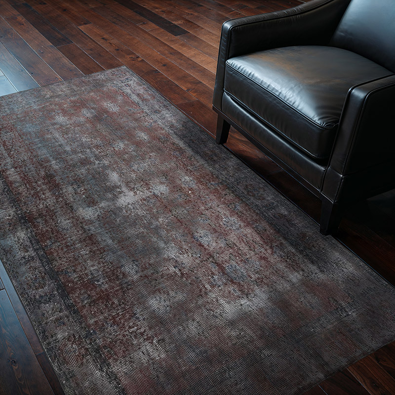 Over-dyed Vintage Hand-Knotted Turkish Rug - 3' 10" x 6' 3" (46" x 75") - K0081896