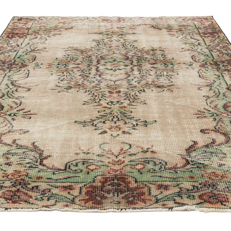 Vintage Turkish Hand-Knotted Rug - 6' 1" x 8' 7" (73" x 103") - K0081901