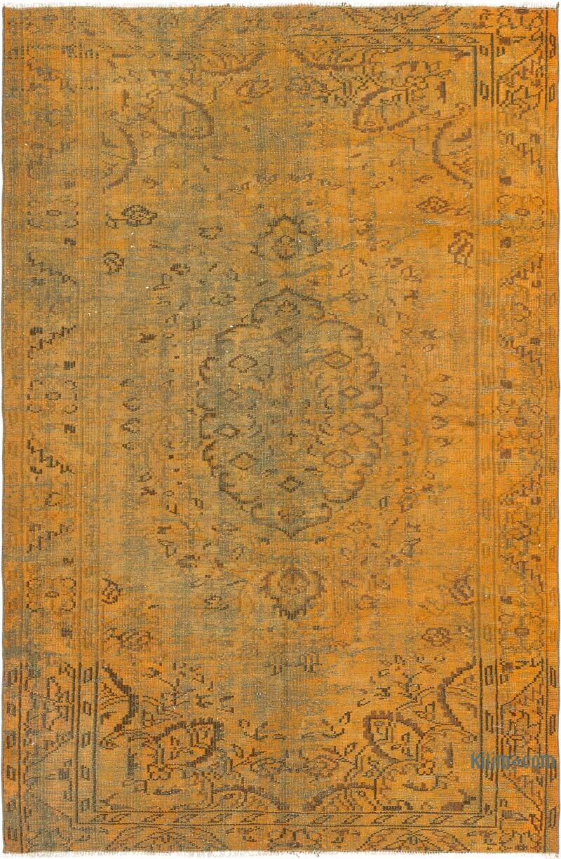 Alfombra Turca Vintage Sobre-teñida - 165 cm x 249 cm - K0081902