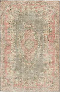 Vintage Turkish Hand-Knotted Rug - 5' 9" x 8' 8" (69" x 104")