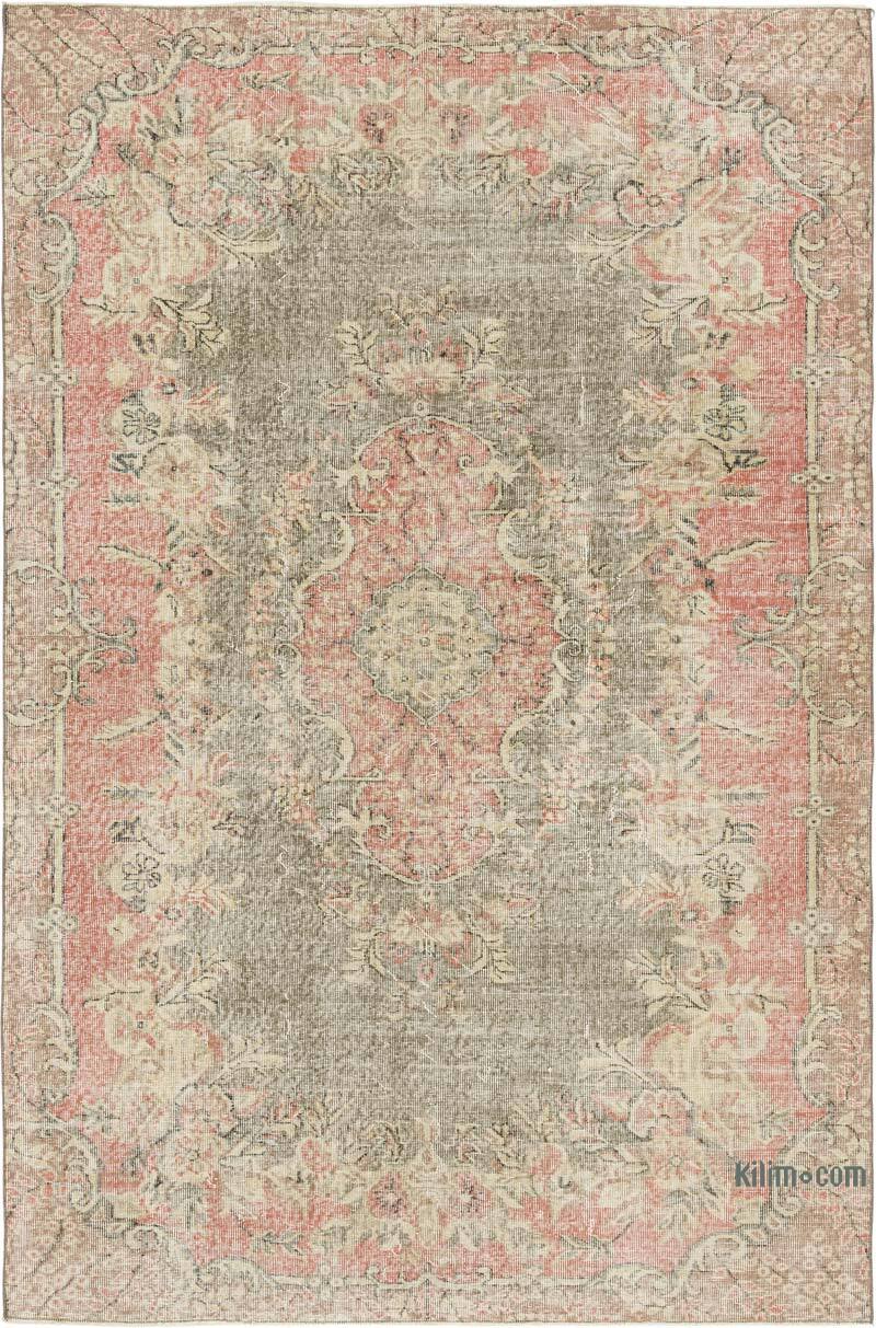 Vintage Turkish Hand-Knotted Rug - 5' 9" x 8' 8" (69" x 104") - K0081904