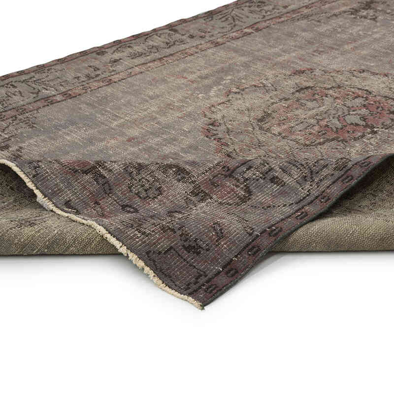 Over-dyed Vintage Hand-Knotted Turkish Rug - 5' 11" x 8' 11" (71" x 107") - K0081906