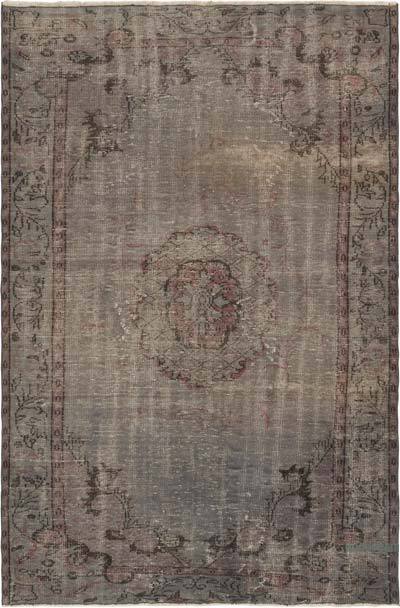Alfombra Turca Vintage Sobre-teñida - 180 cm x 271 cm