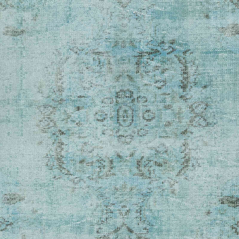 Over-dyed Vintage Hand-Knotted Turkish Rug - 5' 3" x 9' 3" (63" x 111") - K0081909