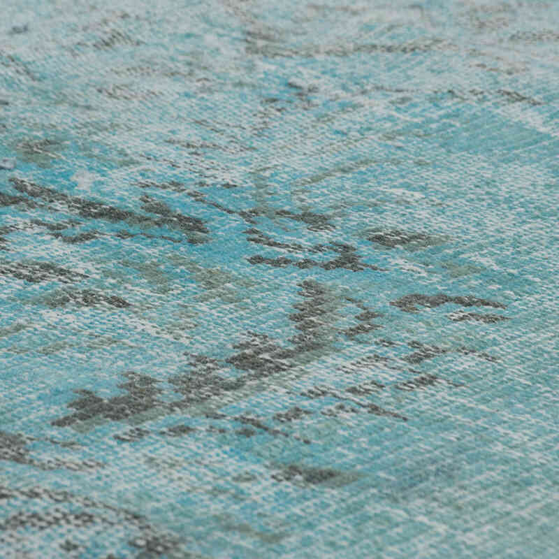 Over-dyed Vintage Hand-Knotted Turkish Rug - 5' 3" x 9' 3" (63" x 111") - K0081909