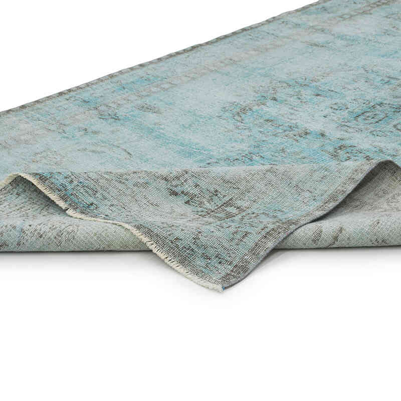 Over-dyed Vintage Hand-Knotted Turkish Rug - 5' 3" x 9' 3" (63" x 111") - K0081909