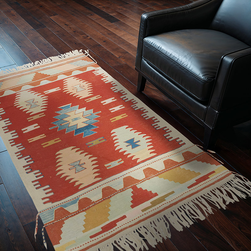 New Handwoven Turkish Kilim Rug - 3' 10" x 5' 9" (46" x 69") - K0081913