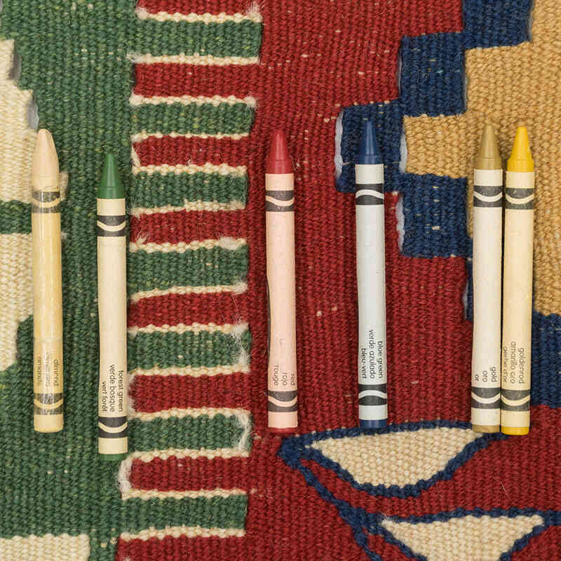 New Handwoven Turkish Kilim Rug - 3' 9" x 5' 7" (45" x 67") - K0081914