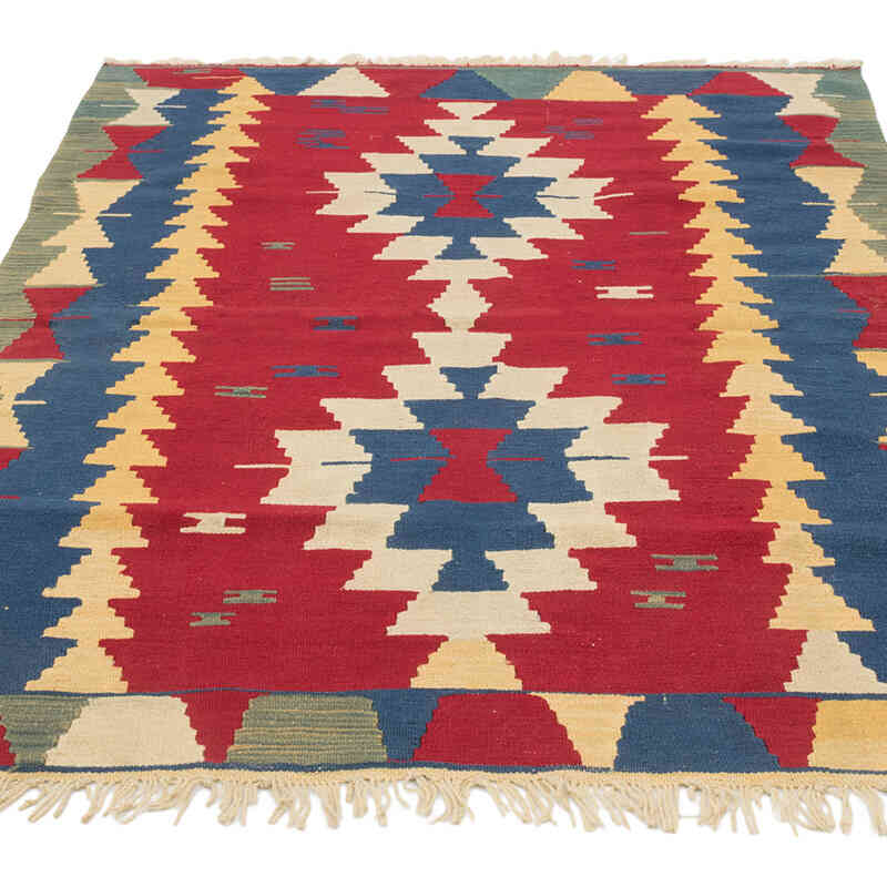 Yeni Kök Boya El Dokuma Kilim - 122 cm x 173 cm - K0081916