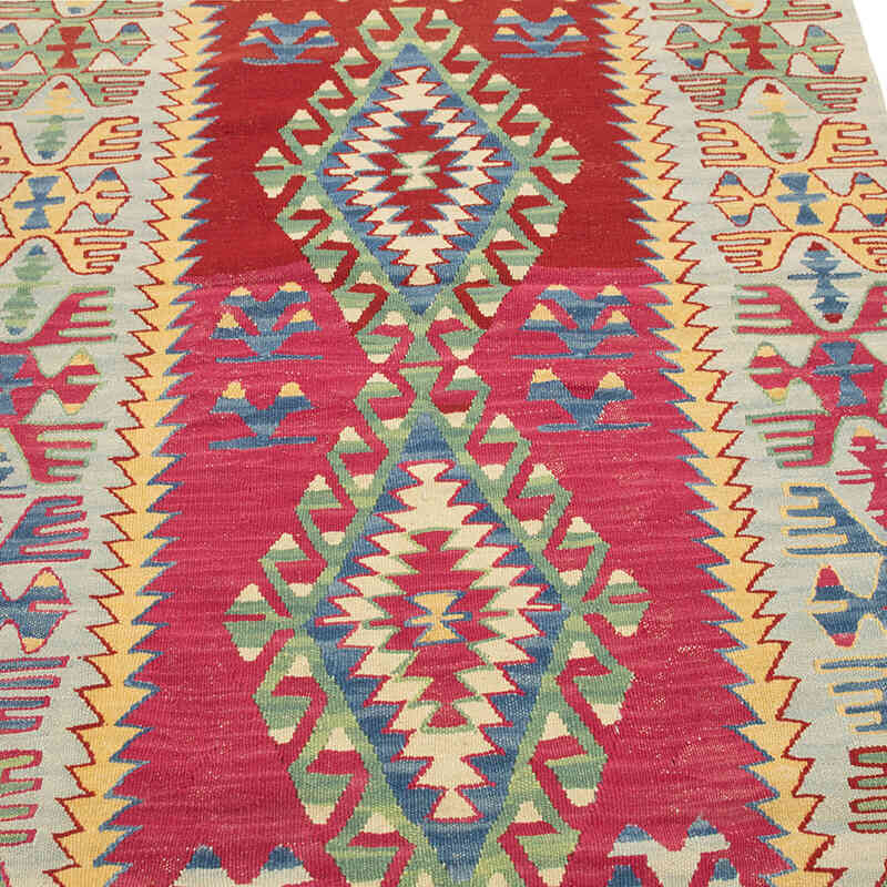 New Handwoven Turkish Kilim Rug - 3' 9" x 6' 3" (45" x 75") - K0081921