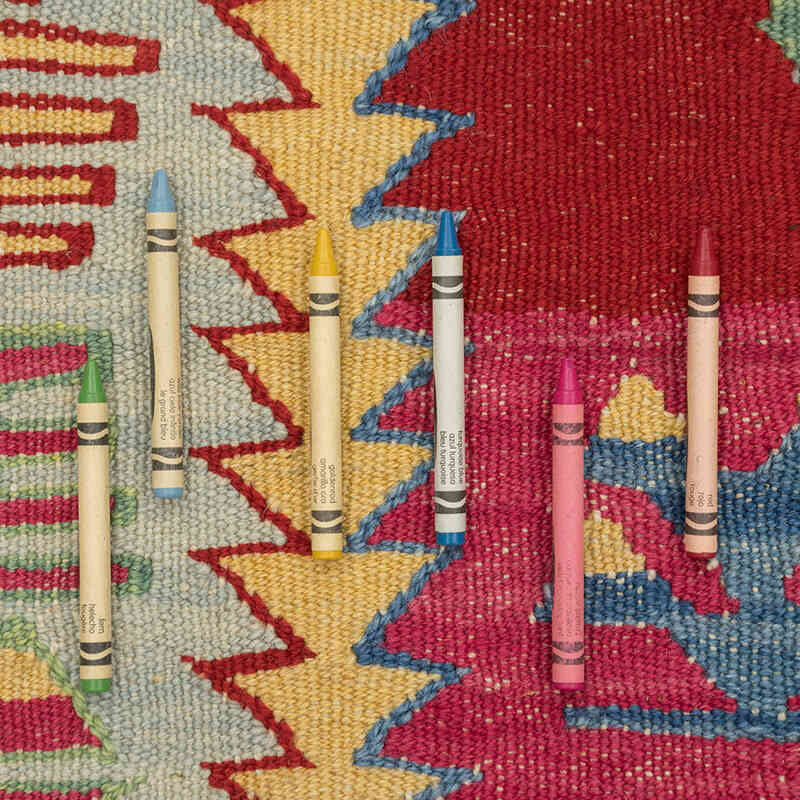 New Handwoven Turkish Kilim Rug - 3' 9" x 6' 3" (45" x 75") - K0081921