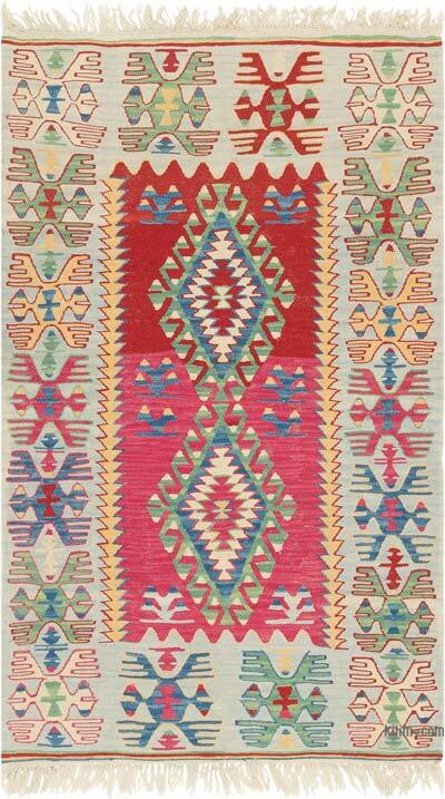 New Handwoven Turkish Kilim Rug - 3' 9" x 6' 3" (45" x 75")