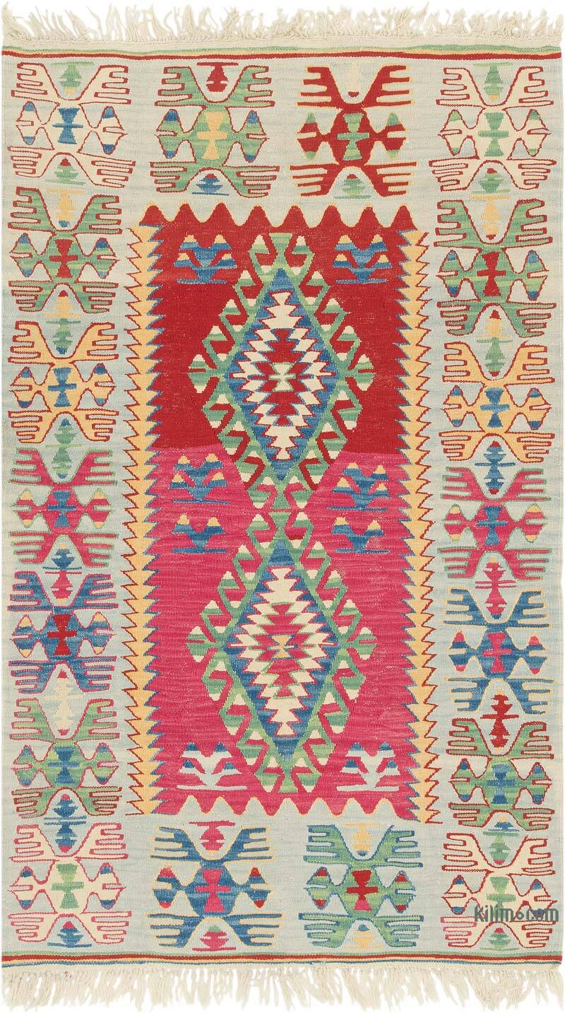 New Handwoven Turkish Kilim Rug - 3' 9" x 6' 3" (45" x 75") - K0081921