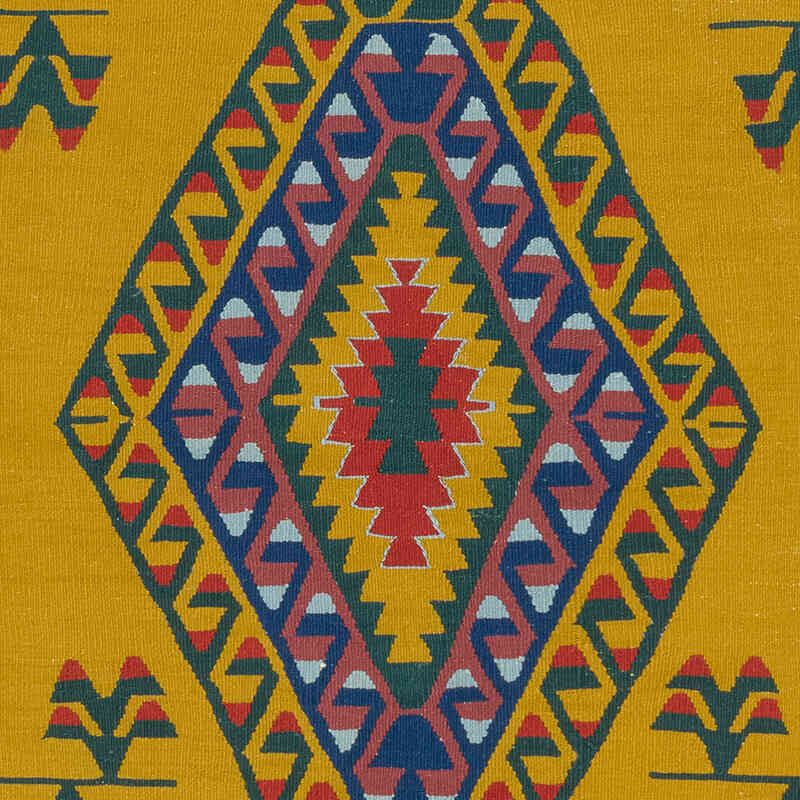 New Handwoven Turkish Kilim Rug - 5' 1" x 7' 9" (61" x 93") - K0081924