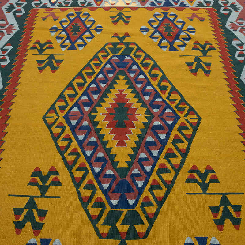 New Handwoven Turkish Kilim Rug - 5' 1" x 7' 9" (61" x 93") - K0081924