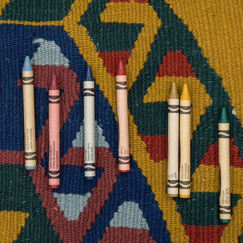 New Handwoven Turkish Kilim Rug - 5' 1" x 7' 9" (61" x 93") - K0081924