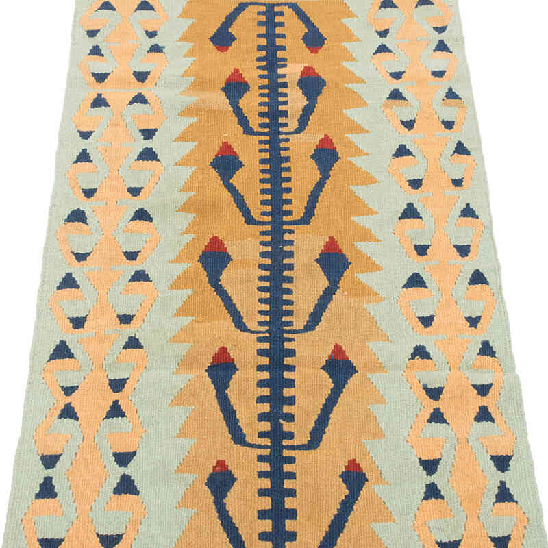 New Handwoven Turkish Kilim Rug - 2' 2" x 5' 9" (26" x 69") - K0081930