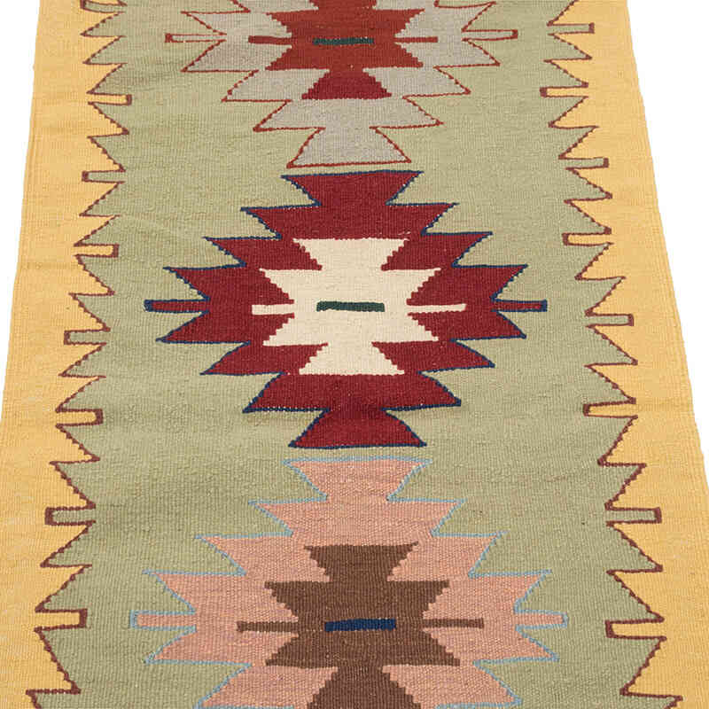 Yeni Kök Boya El Dokuma Kilim - 65 cm x 180 cm - K0081931