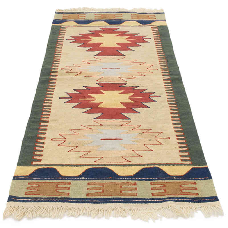 New Handwoven Turkish Kilim Rug - 2' 4" x 5' 8" (28" x 68") - K0081934