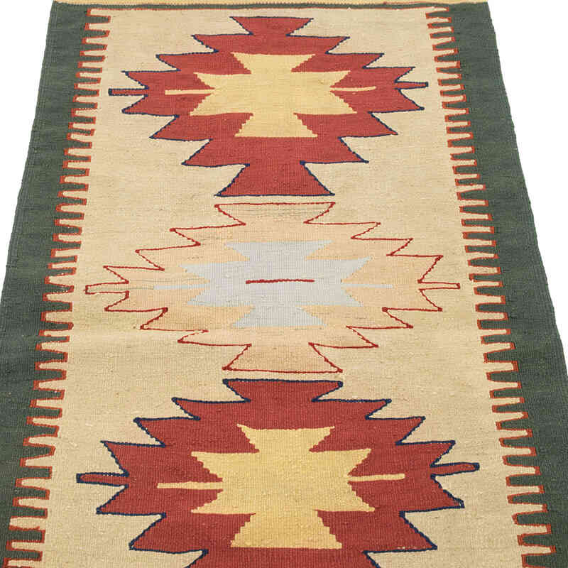 New Handwoven Turkish Kilim Rug - 2' 4" x 5' 8" (28" x 68") - K0081934