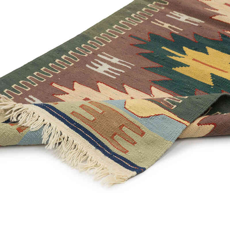 New Handwoven Turkish Kilim Rug - 2' 5" x 5' 7" (29" x 67") - K0081937