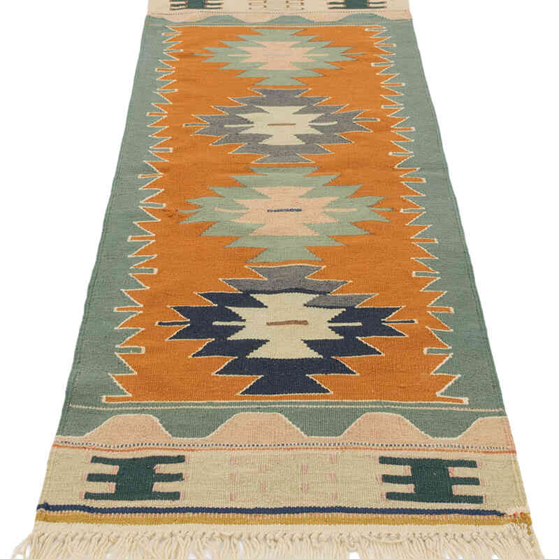 New Handwoven Turkish Kilim Rug - 2' 1" x 5' 9" (25" x 69") - K0081938