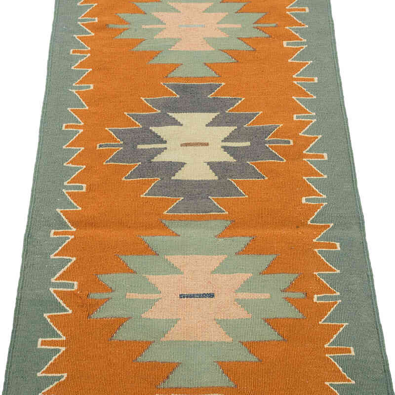New Handwoven Turkish Kilim Rug - 2' 1" x 5' 9" (25" x 69") - K0081938