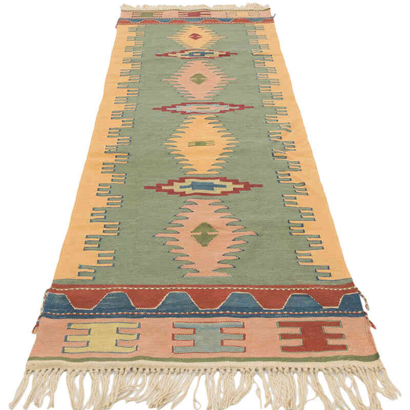 Yeni Kök Boya El Dokuma Kilim - 81 cm x 265 cm - K0081941