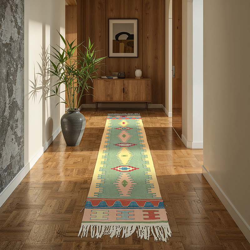 Yeni Kök Boya El Dokuma Kilim - 81 cm x 265 cm - K0081941