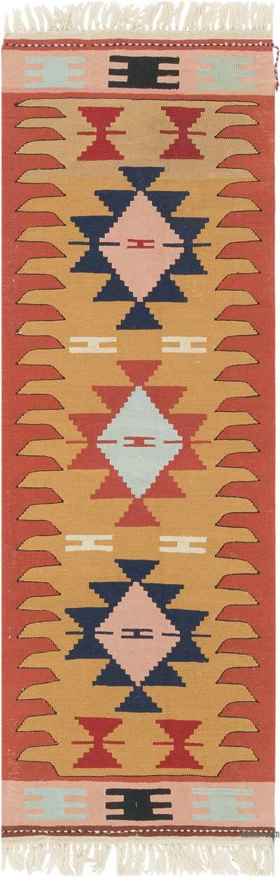 New Handwoven Turkish Kilim Rug - 2'  x 5' 11" (24" x 71")