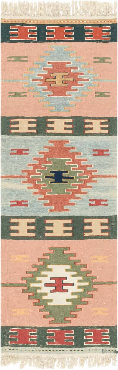 New Handwoven Turkish Kilim Rug - 1' 11" x 5' 8" (23" x 68")