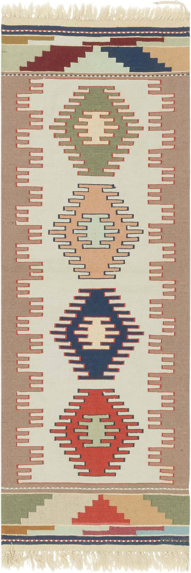 New Handwoven Turkish Kilim Rug - 2'  x 5' 8" (24" x 68") - K0081949