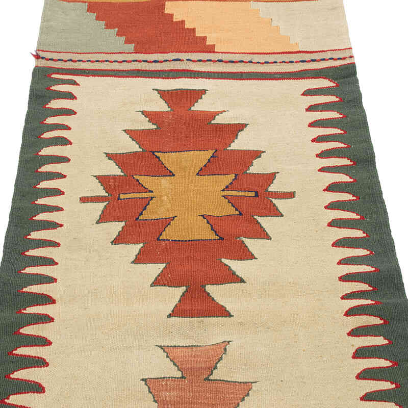 New Handwoven Turkish Kilim Rug - 2'  x 5' 5" (24" x 65") - K0081950