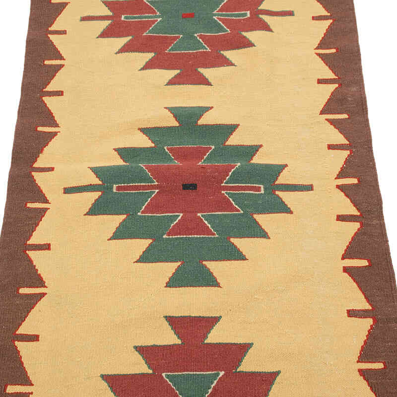Nueva Alfombra Turca Kilim - 63 cm x 170 cm - K0081951