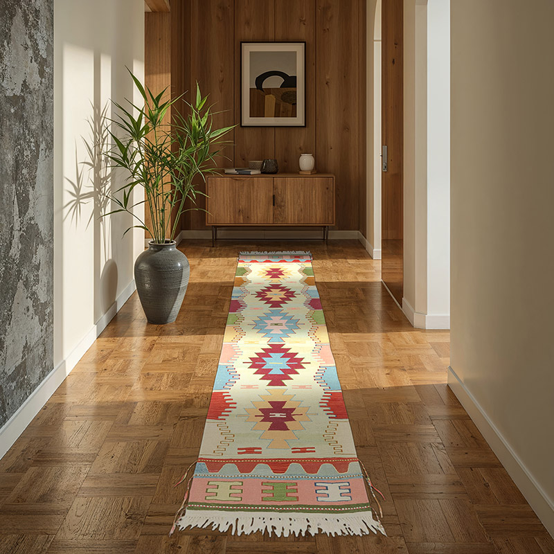 Nueva Alfombra Turca Kilim - 78 cm x 283 cm - K0081954