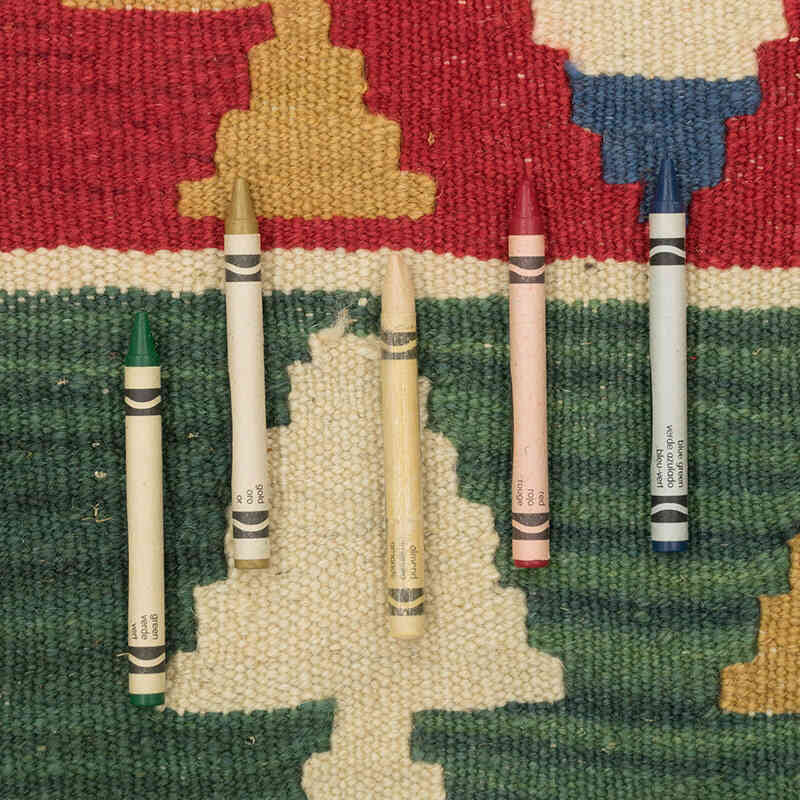 New Handwoven Turkish Kilim Rug - 4'  x 6' 2" (48" x 74") - K0081956