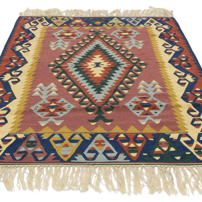 Nueva Alfombra Turca Kilim - 124 cm x 173 cm - K0081957