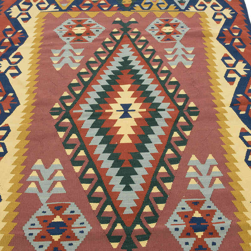 Nueva Alfombra Turca Kilim - 124 cm x 173 cm - K0081957